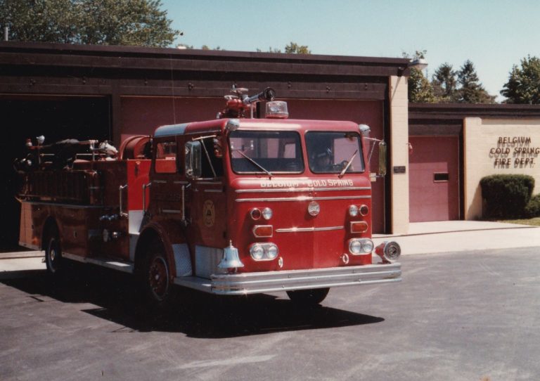 Station 1 red fire engine