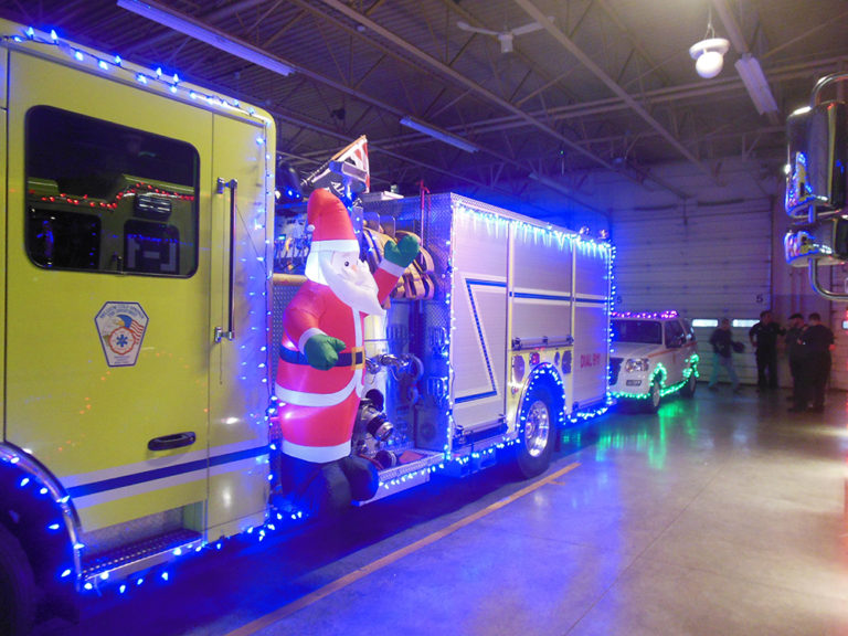 Belgium Cold Springs Fire Department Apparatus Holiday Lights