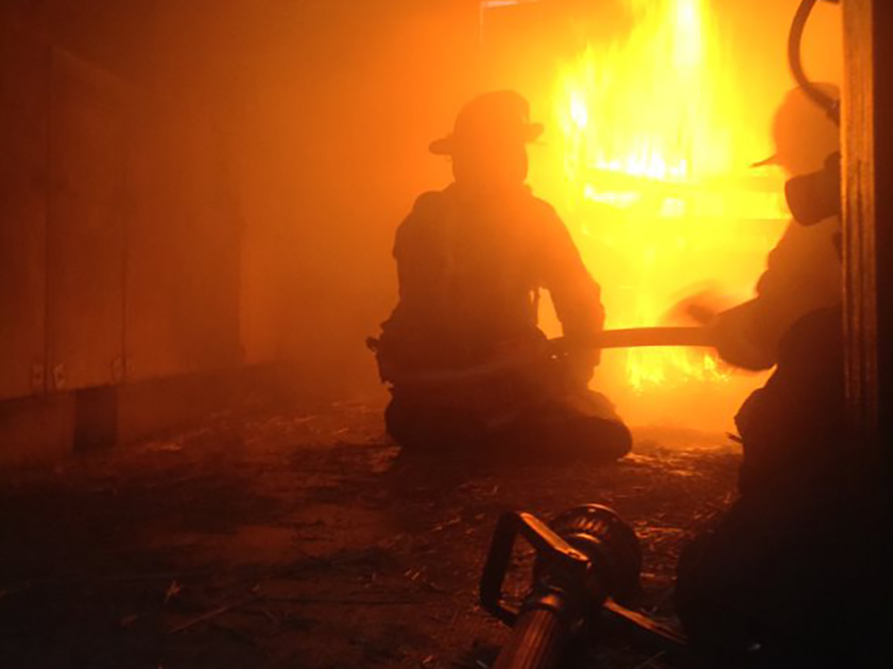 Belgium Cold Springs Fire Department Knocks Down Flames